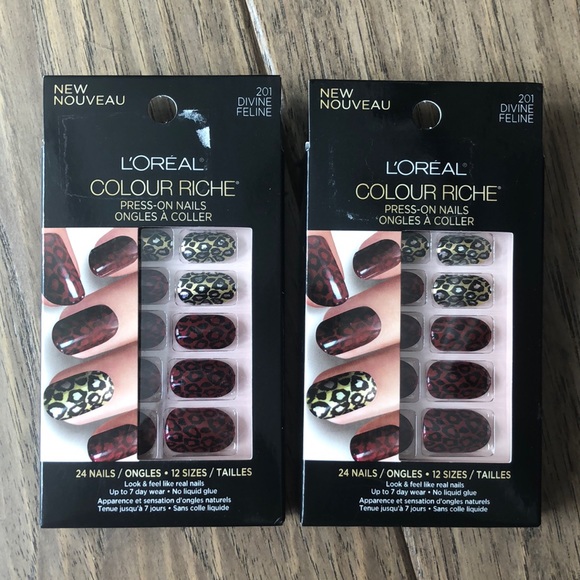 2 Pack L’Oreal Press-On Nails - Picture 1 of 2